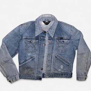 Vtg 1970s Wrangler Denim Jacket worn look